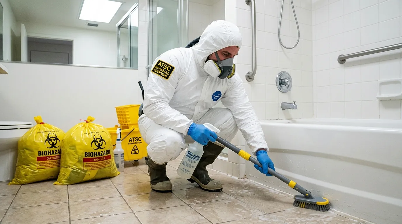 Decontamination equipment deployed for Blood Cleanup in Chester